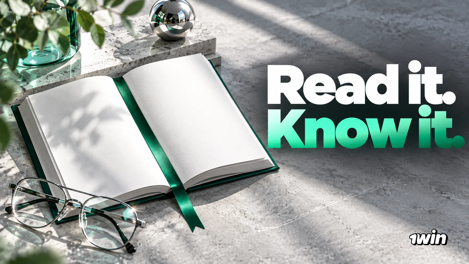 Book and reading glasses